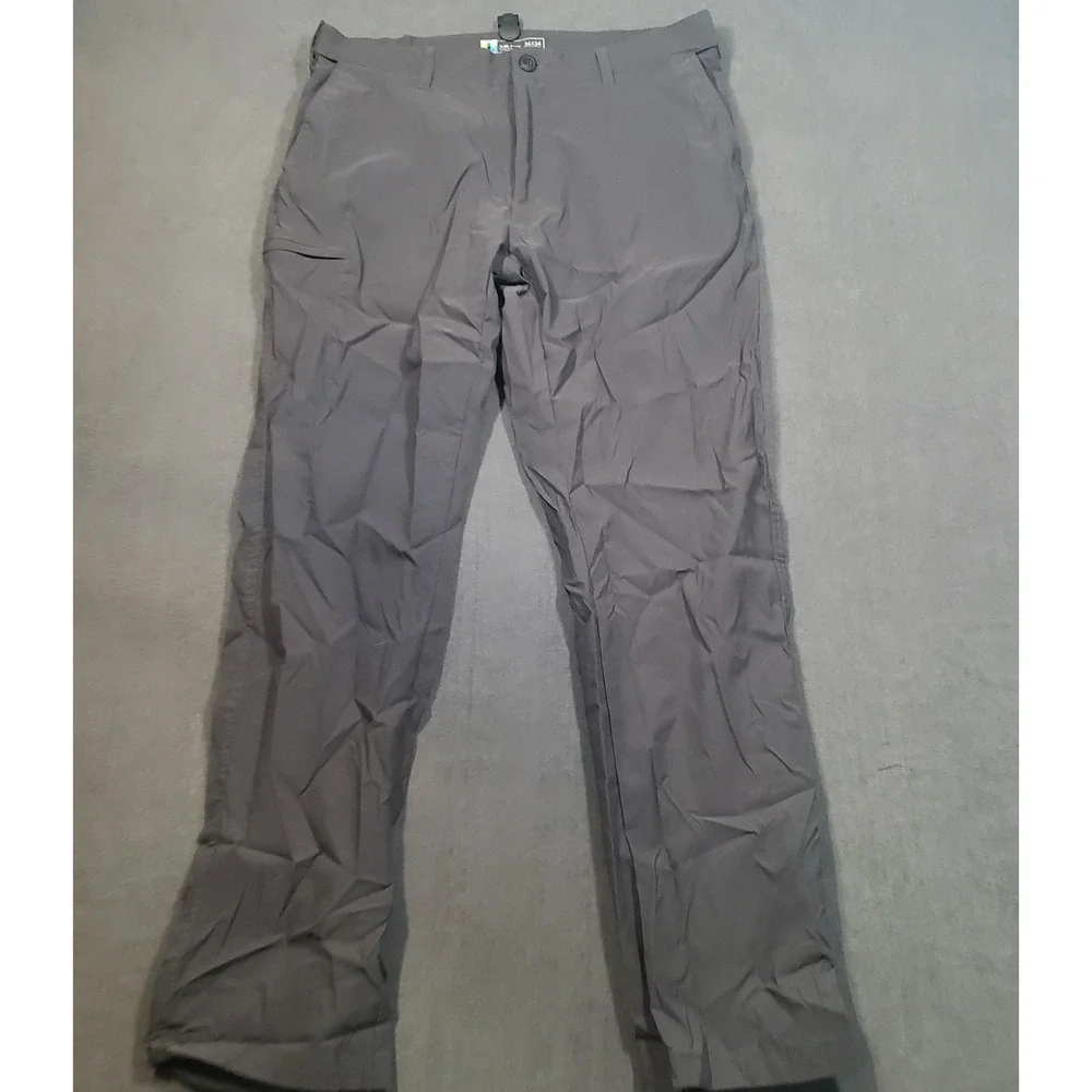 UB Tech Classic Fit Pants Mens 36x34 Gray‎ Nylon Spandex Stretch Outdoor Hiking